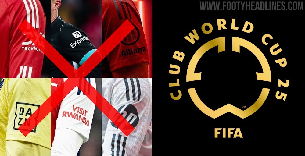 FIFA不允許世俱杯球隊有袖標(biāo)贊助，需貼上世俱杯徽標(biāo)