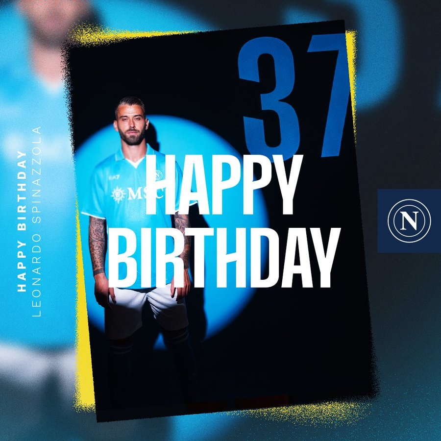 生日快樂！那不勒斯官方發(fā)文慶祝斯皮納佐拉32歲生日